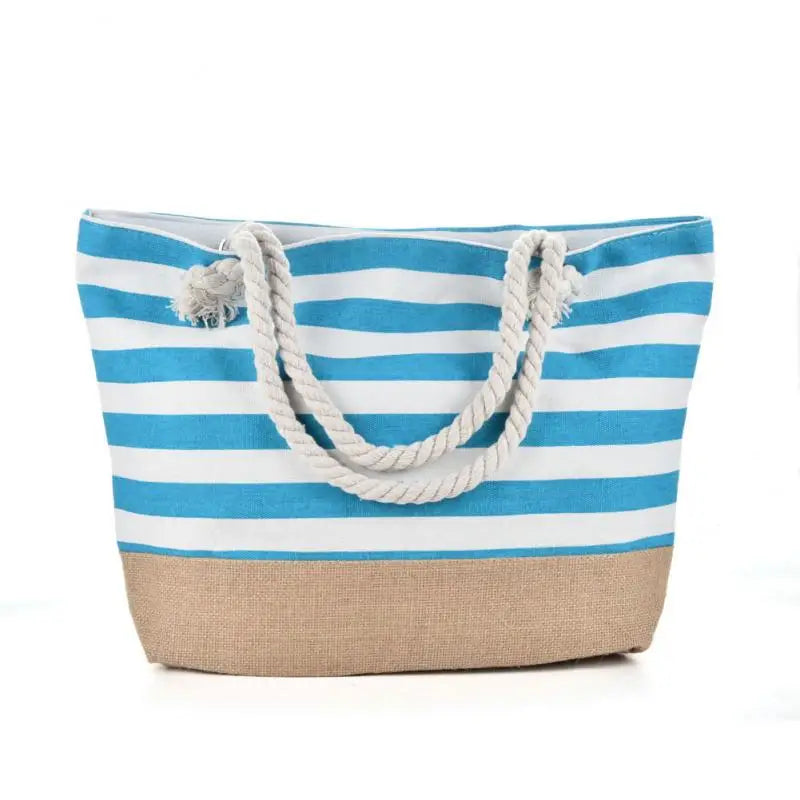 Cabas sac à rayures A-B-C-D-E-F-G-H-I-ShopGET®