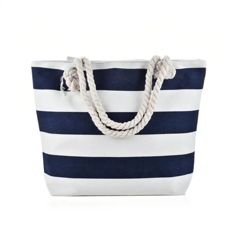 Cabas sac à rayures A-B-C-D-E-F-G-H-I-ShopGET®