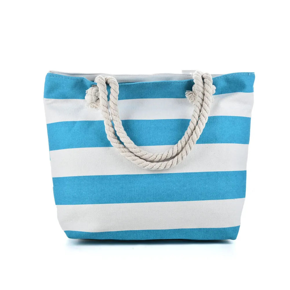 Cabas sac à rayures A-B-C-D-E-F-G-H-I-ShopGET®
