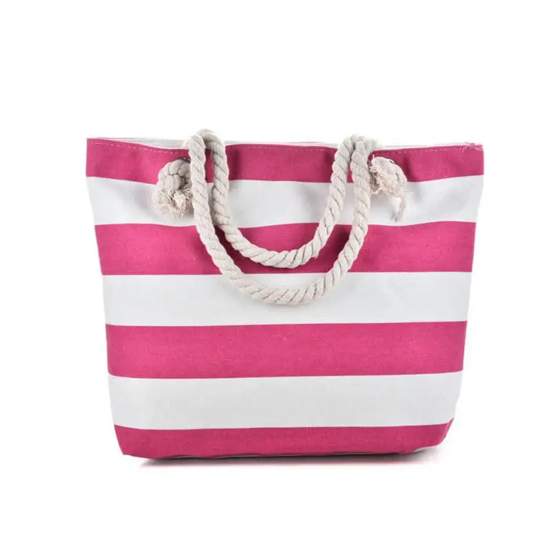 Cabas sac à rayures A-B-C-D-E-F-G-H-I-ShopGET®