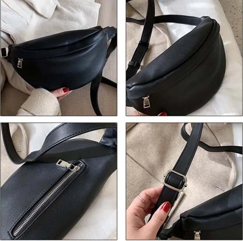 Sac banane en cuir femme