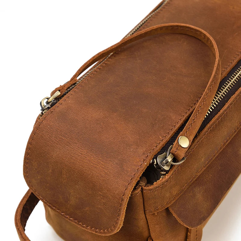 Trousse de toilette homme cuir luxe - ShopGET®
