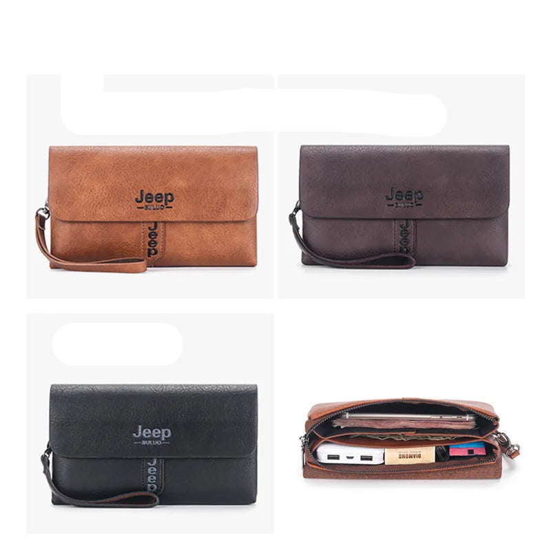Pochette homme pas cher jeep Marron-Kaki-Noir-ShopGET®