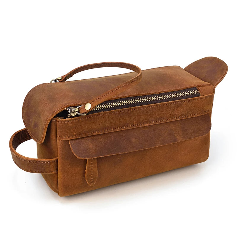 Trousse de toilette homme cuir luxe - ShopGET®