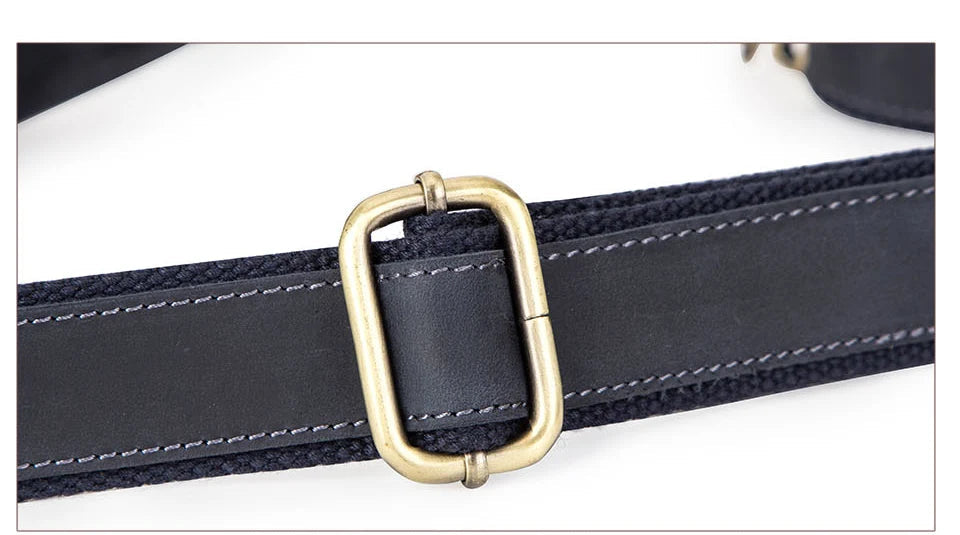Sac banane en cuir noir homme original