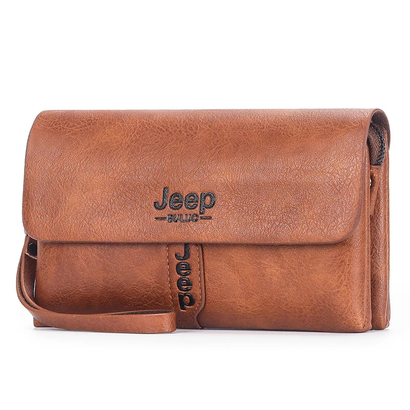 Pochette homme pas cher jeep Marron-Kaki-Noir-ShopGET®