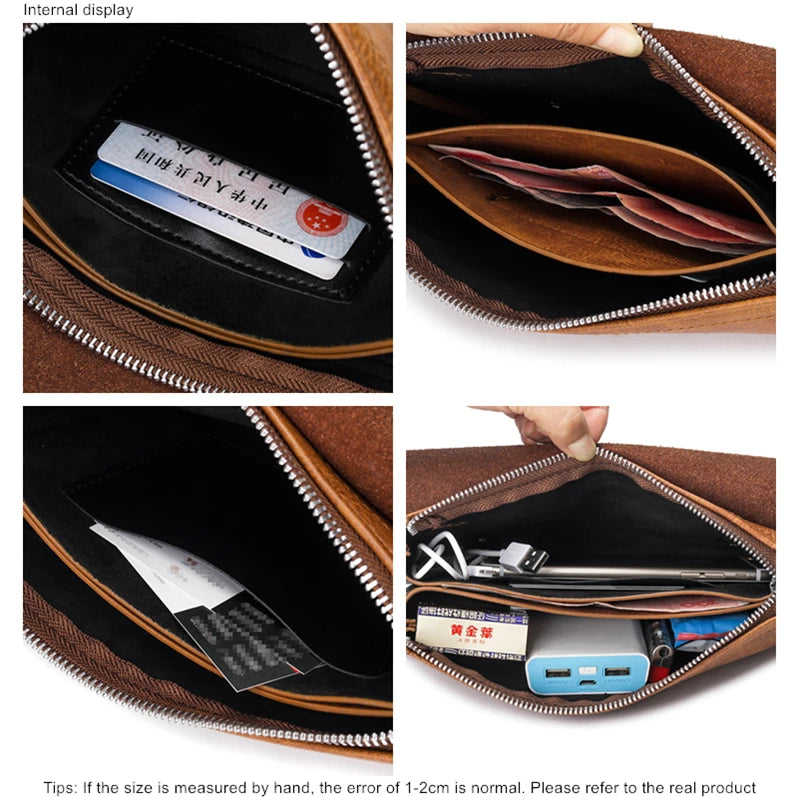 Pochette homme travail jeep Marron-Noir-Kaki-ShopGET®