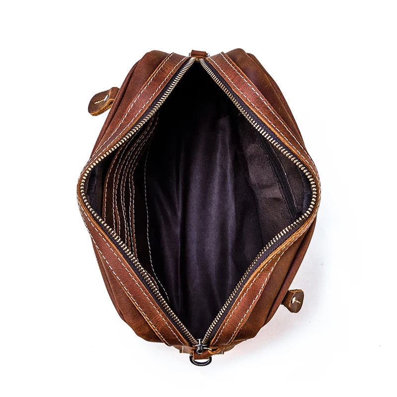 Trousse de toilette homme cuir luxe - ShopGET®