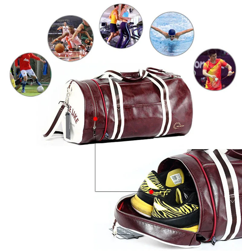 Sac polochon homme cuir Rouge / 45 x 30 x 30 cm-Burgundy / 45 x 30 x 30 cm-Noir Blanc / 45 x 30 x 30 cm-Noir Jaune / 45 x 30 x 30 cm-Noir / 45 x 30 x 30 cm-Burgundy Noir / 45 x 30 x 30 cm-Bleu / 45 x 30 x 30 cm-Vert / 45 x 30 x 30 cm-ShopGET®