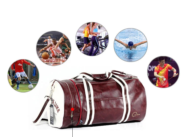 Sac polochon en Cuir idéal pour marin A-B-C-D-E-F-ShopGET®