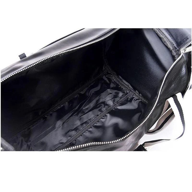 Sac polochon homme cuir Rouge / 45 x 30 x 30 cm-Burgundy / 45 x 30 x 30 cm-Noir Blanc / 45 x 30 x 30 cm-Noir Jaune / 45 x 30 x 30 cm-Noir / 45 x 30 x 30 cm-Burgundy Noir / 45 x 30 x 30 cm-Bleu / 45 x 30 x 30 cm-Vert / 45 x 30 x 30 cm-ShopGET®