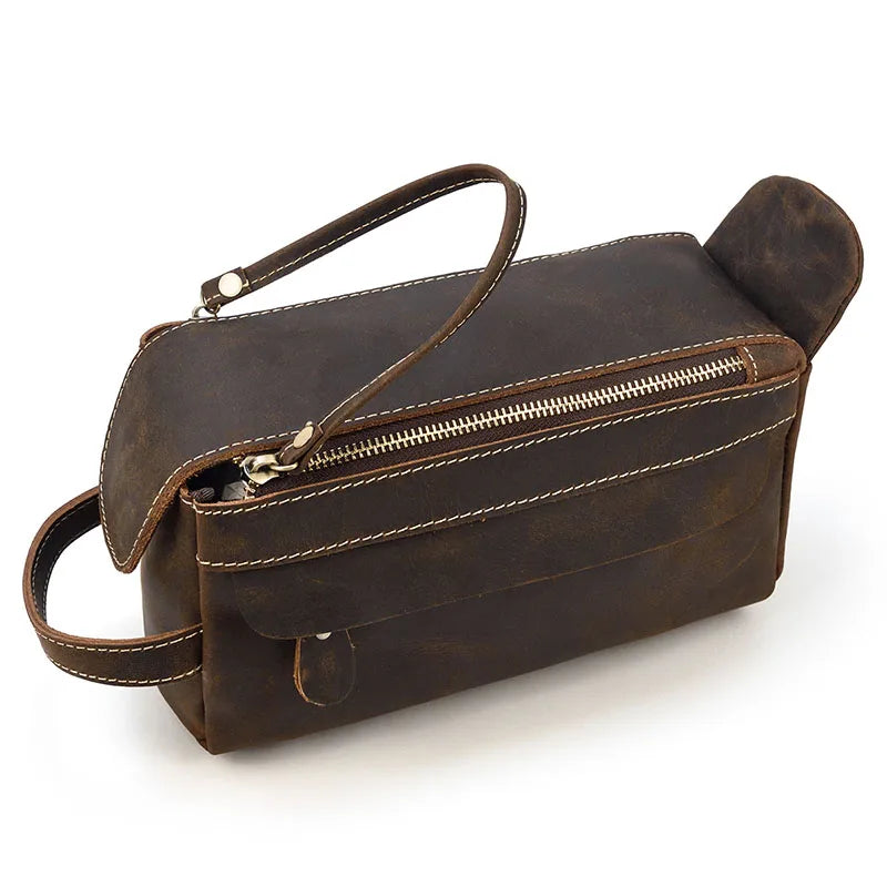 Trousse de toilette homme cuir luxe