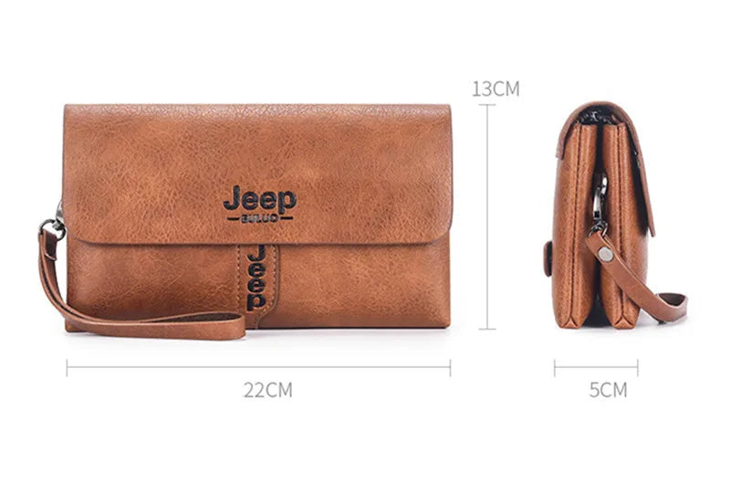 Pochette homme pas cher jeep Marron-Kaki-Noir-ShopGET®