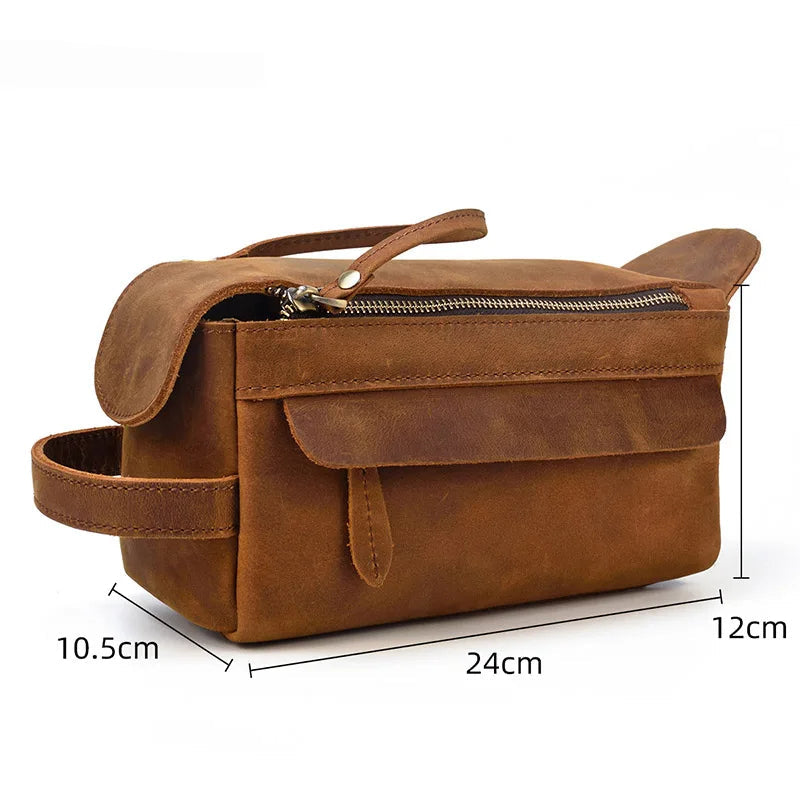 Trousse de toilette homme cuir luxe - ShopGET®