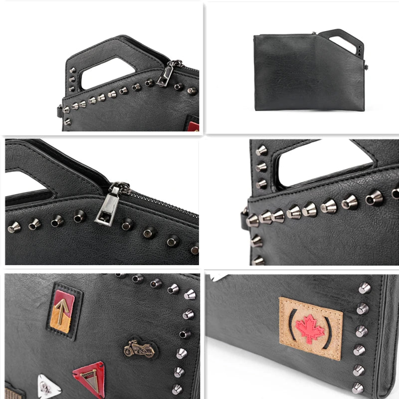 Pochette homme cuir bandoulière Noir-ShopGET®