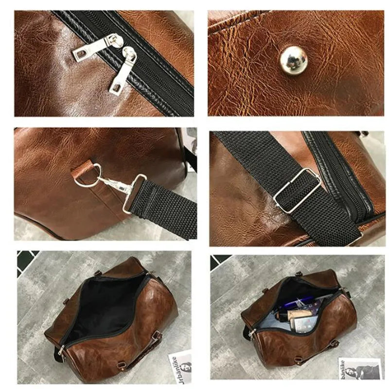 Sac weekend noir femme Marron-Café-Bleu-Noir-ShopGET®