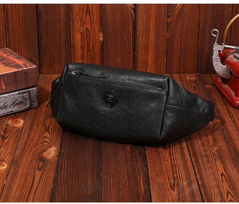 Sac banane homme rectangulaire en cuir - ShopGET®