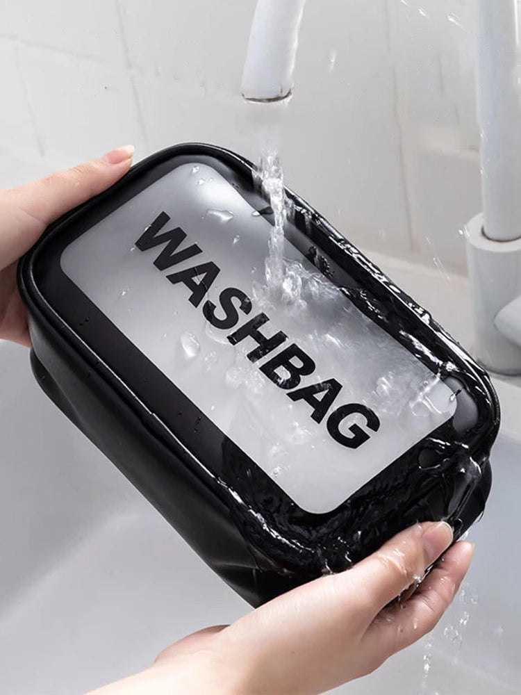 Trousse de toilette femme en PU transparent - ShopGET®