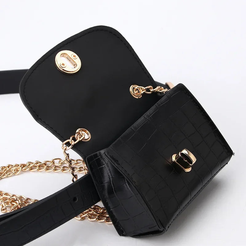 Sac banane léopard ceinture pour femme