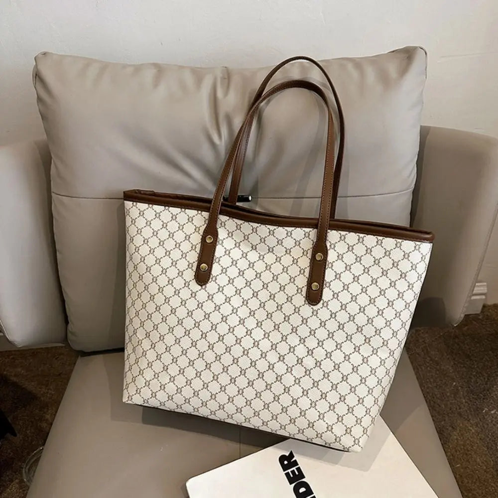 Sac cabas femme de très haute qualité Beige-kaki-Marron-ShopGET®
