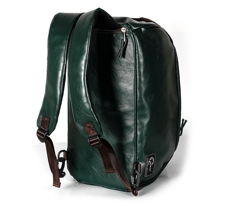 Sac polochon messenger Vert-Noir-ShopGET®