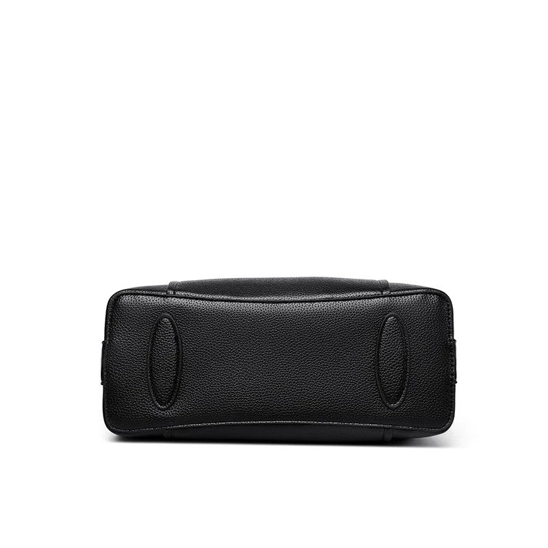 Sac cabas en cuir noir Rouge-Noir-Beige-Kaki-ShopGET®