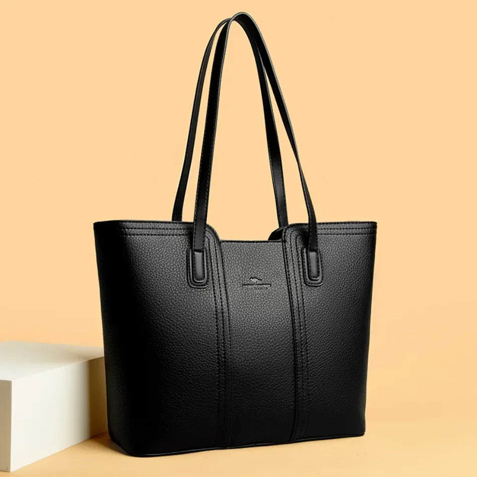 Sac cabas noir Messenger Bleu kaki-Marron-Apricot-Beige-Noir-Kaki-ShopGET®