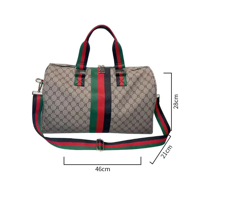 Sac weekend de qualité plaid Kaki Gris A / OFFERTE-Kaki Gris B / OFFERTE-ShopGET®