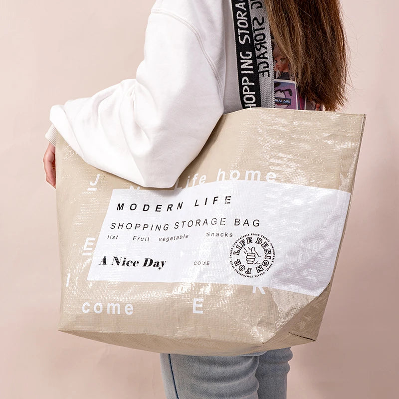 Sac de courses tote bag Blanc Small-Beige Small-Beige Large-Jaune Small-Stripe Large-Vert Large-ShopGET®