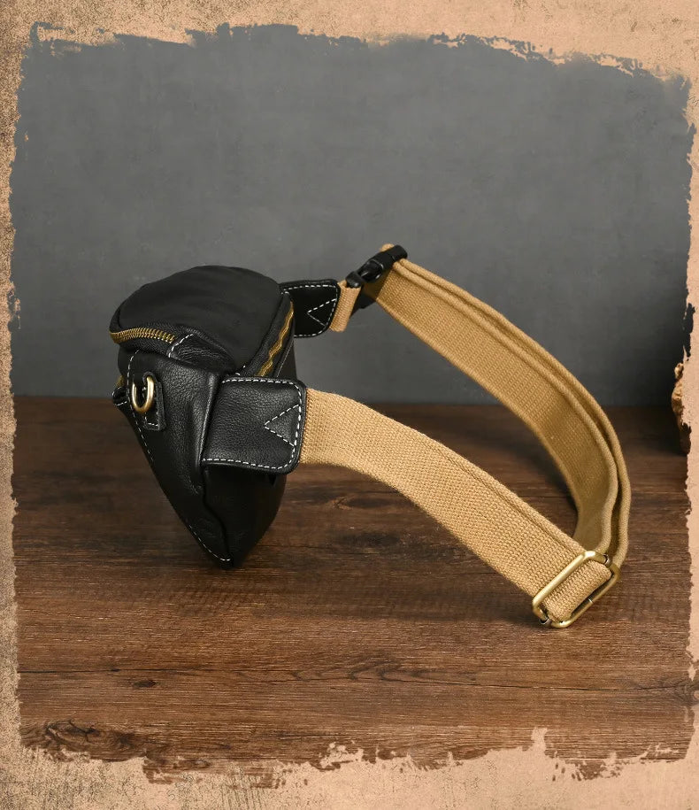 Sac banane homme luxe pas cher en cuir - ShopGET®