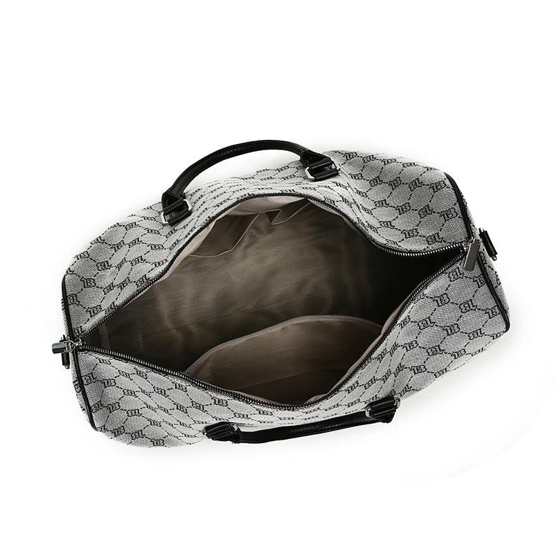 Sac weekend homme tendance Marron-Noir-ShopGET®
