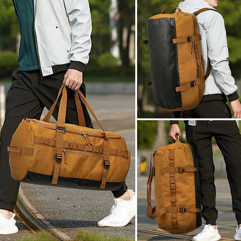 Sac weekend business minimaliste Kaki-Vert-Noir-ShopGET®