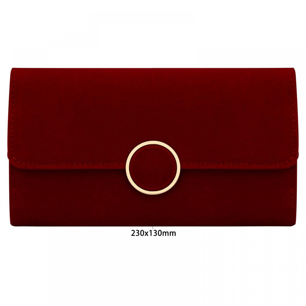 Pochette femme Bordeau Noir / 23 cm x 13 cm-Rouge / 23 cm x 13 cm-ShopGET®