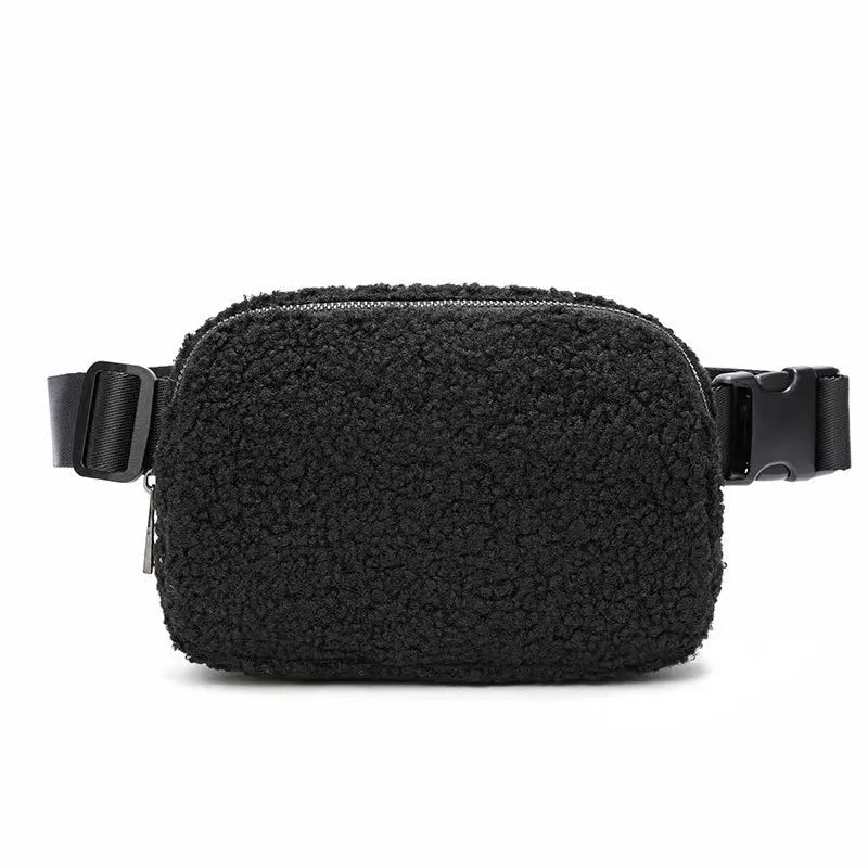 Sac banane velours kaki ceinture