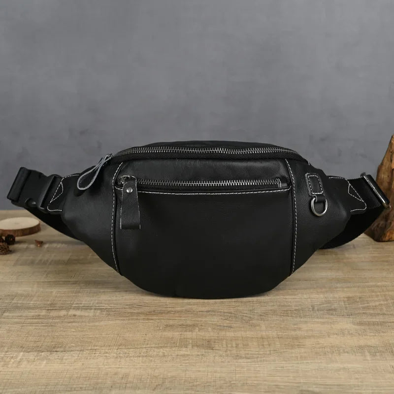 Sac banane homme luxe pas cher en cuir - ShopGET®