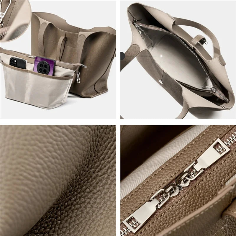 Sac cabas noir burminsa Noir-Gris-ShopGET®