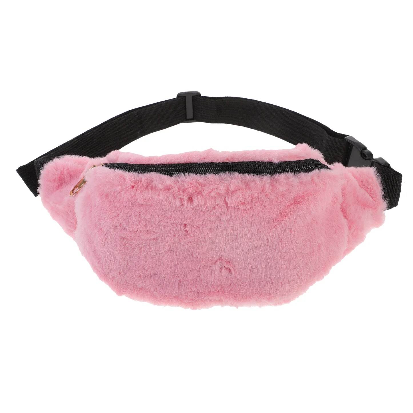 Sac banane velours rose