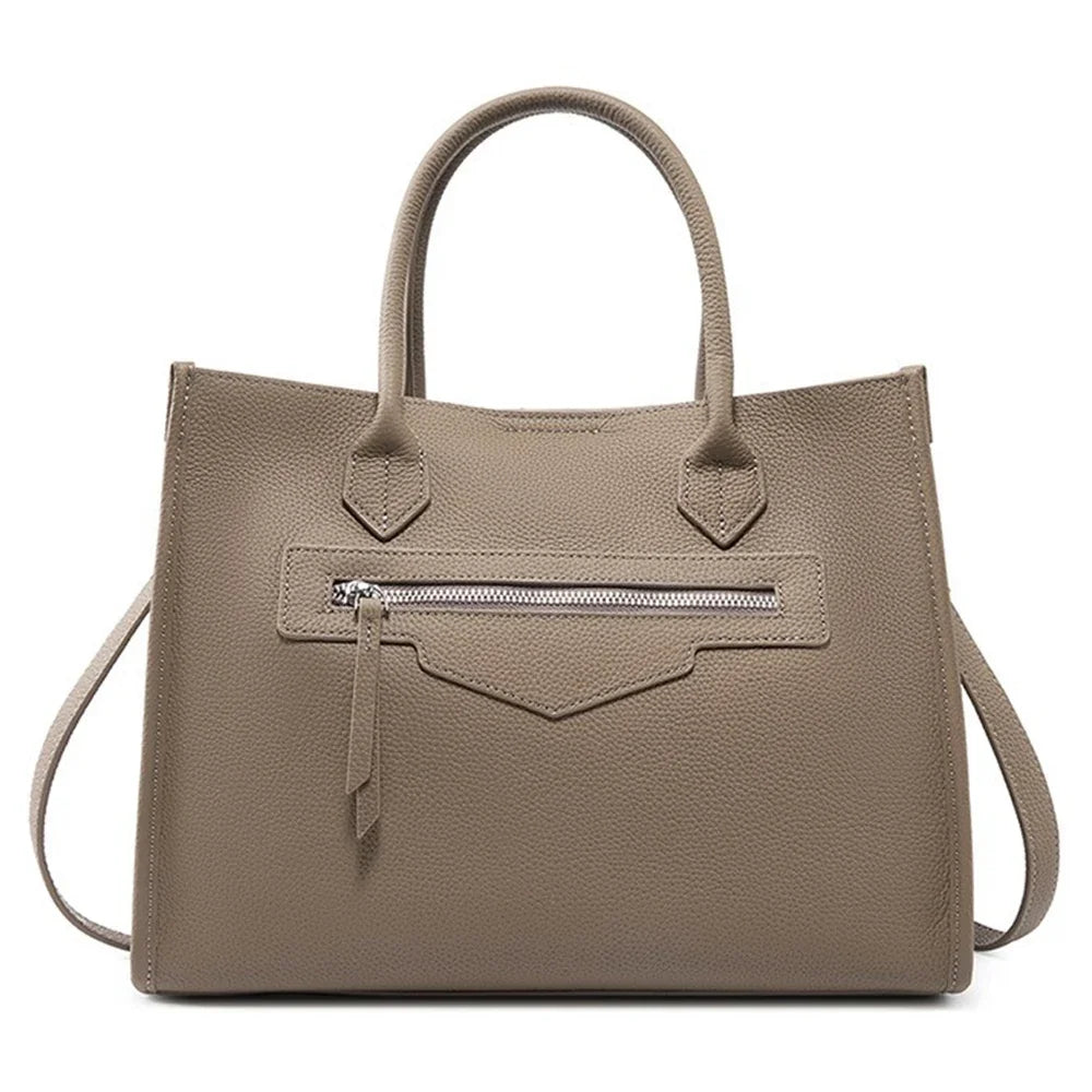 Sac cabas noir simple solide Gris-Noir-ShopGET®