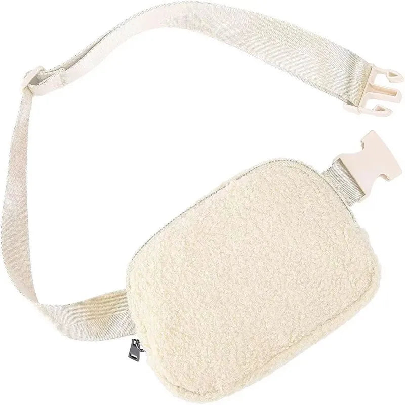 Sac banane velours kaki ceinture