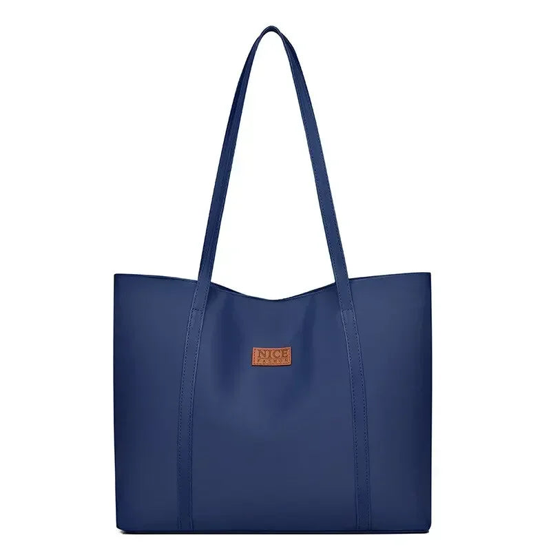 Sac cabas noir Oxford Rouge-Bleu-Gris et Blanc-Noir-ShopGET®