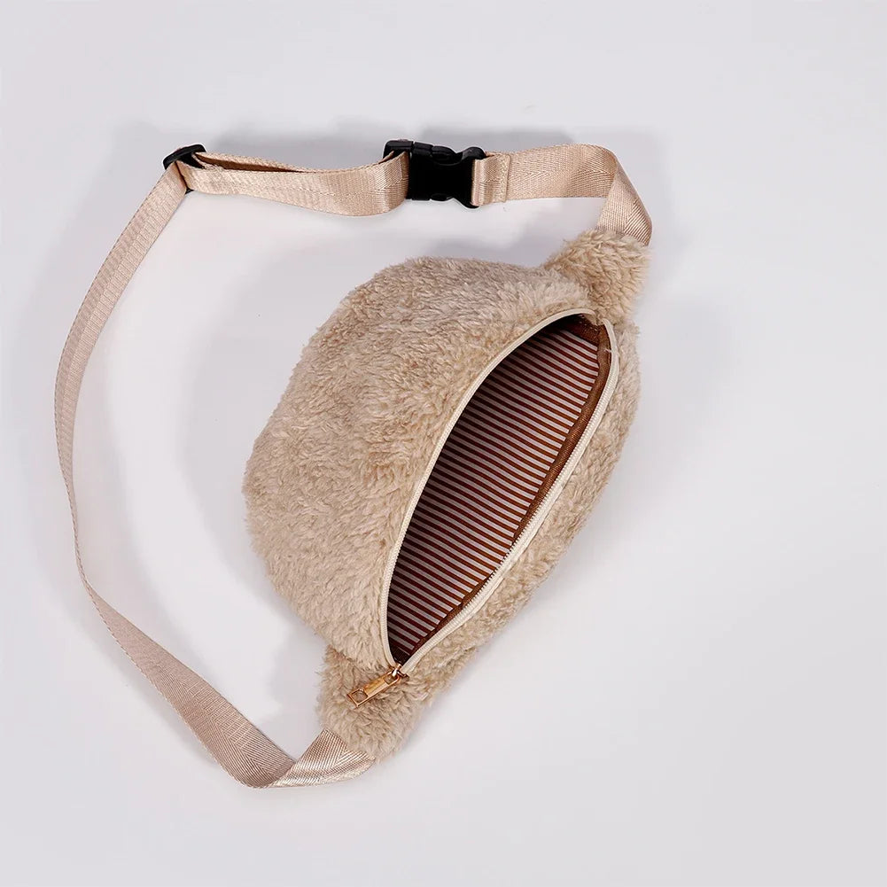 Sac banane velours côtelé noir original