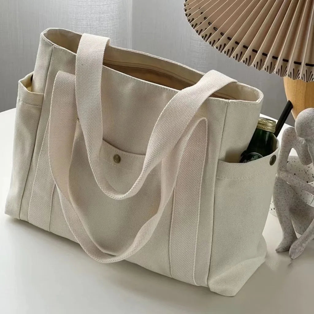 sac cabas tissu noir souple Beige-Kaki-Noir-ShopGET®