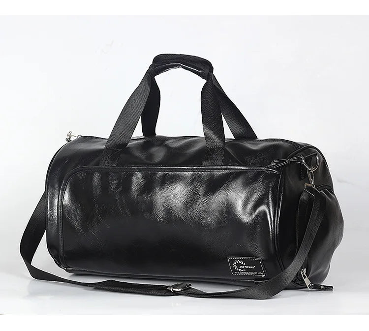 Sac polochon vintage de luxe Noir Jaune-Noir-Vert A-Vert B-ShopGET®