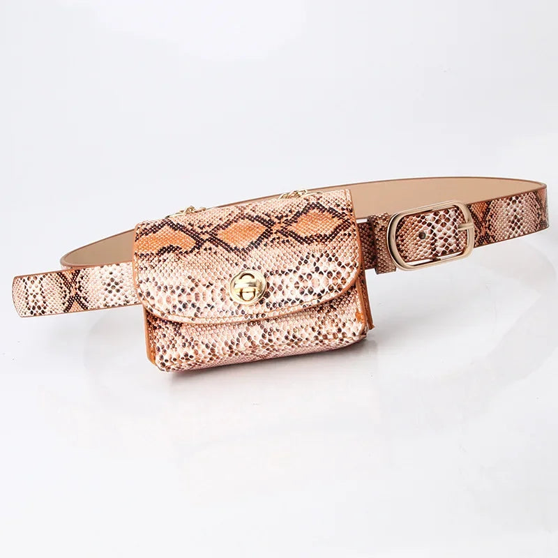Sac banane léopard ceinture pour femme