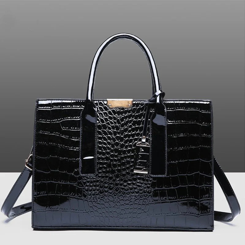 Sac cabas noir cuir souple de qualité Noir / 34x13x24cm-Rouge / 34x13x24cm-Marron / 34x13x24cm-ShopGET®