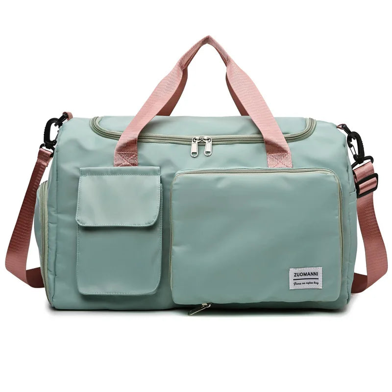 Sac weekend femme multipoches Lavender-Noir-Vert-Bleu-Rose-Pourpre-Gris-ShopGET®