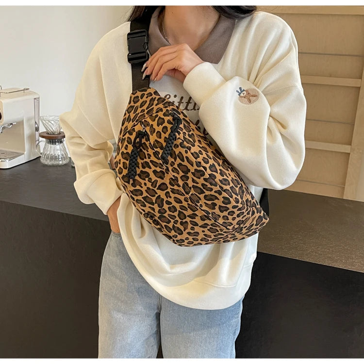 Sac banane bandoulière léopard