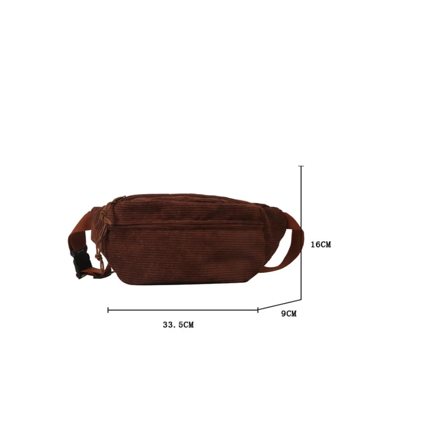 Sac banane velours xl pour étudiante