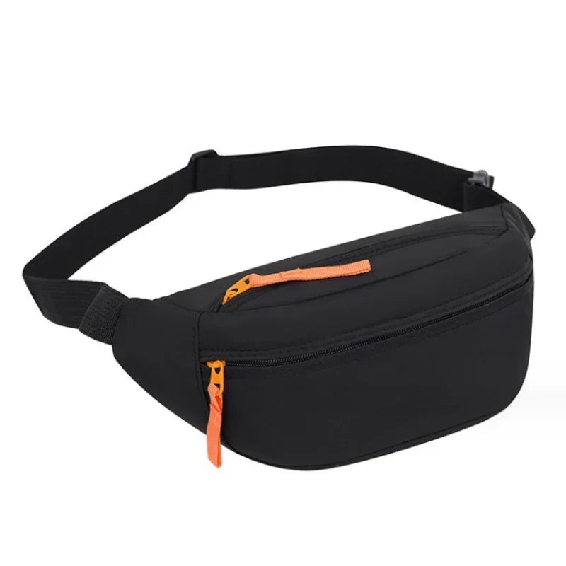 Sac banane en tissu solide pour homme