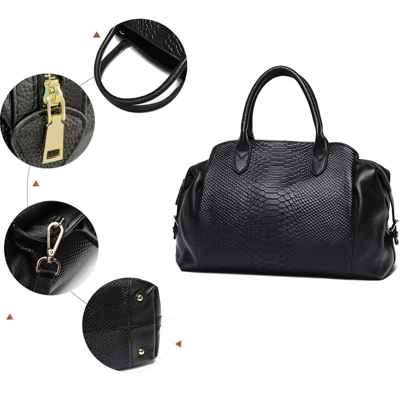 Sac cabas noir Luxury de première qualité Noir-ShopGET®